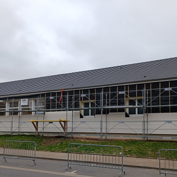 Suite du chantier de l'école de St Aubin d'Arquenay