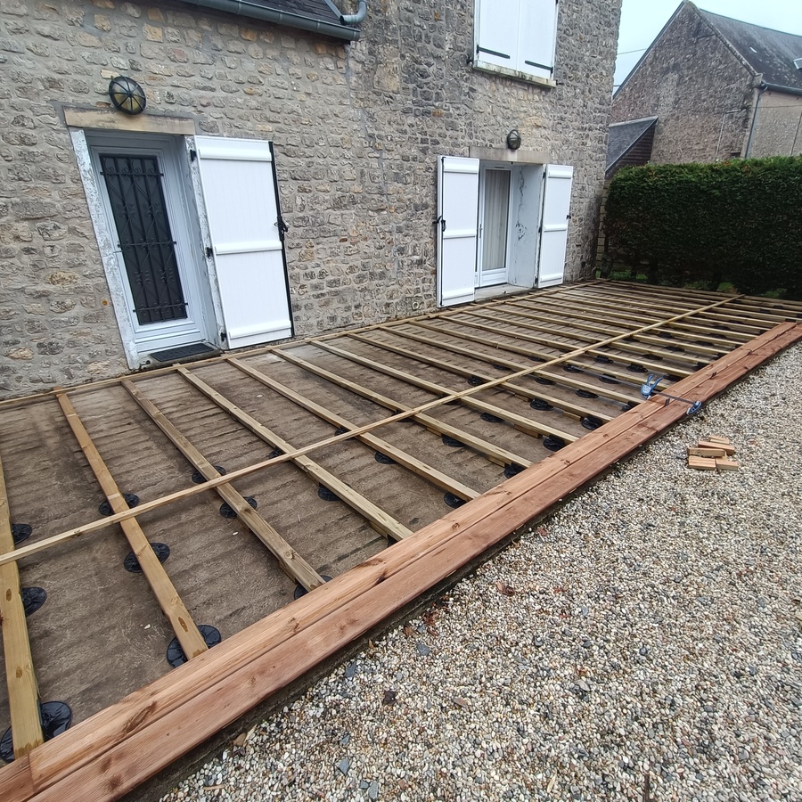 Réfection d’une Terrasse de 40 m² à Sainte-Honorine-des-Pertes